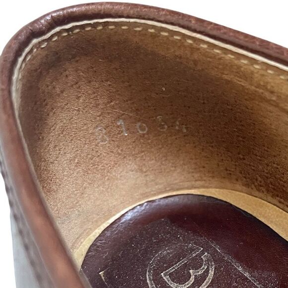 Bandolino Vintage Brown Leather Slip-On Pumps Shoes Heels Made In Italy 7 - Picture 7 of 12